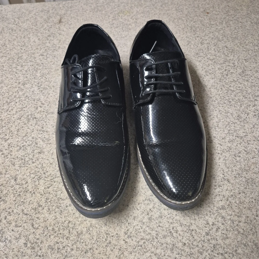 Nee Style Classic Black Men's Dress Shoes